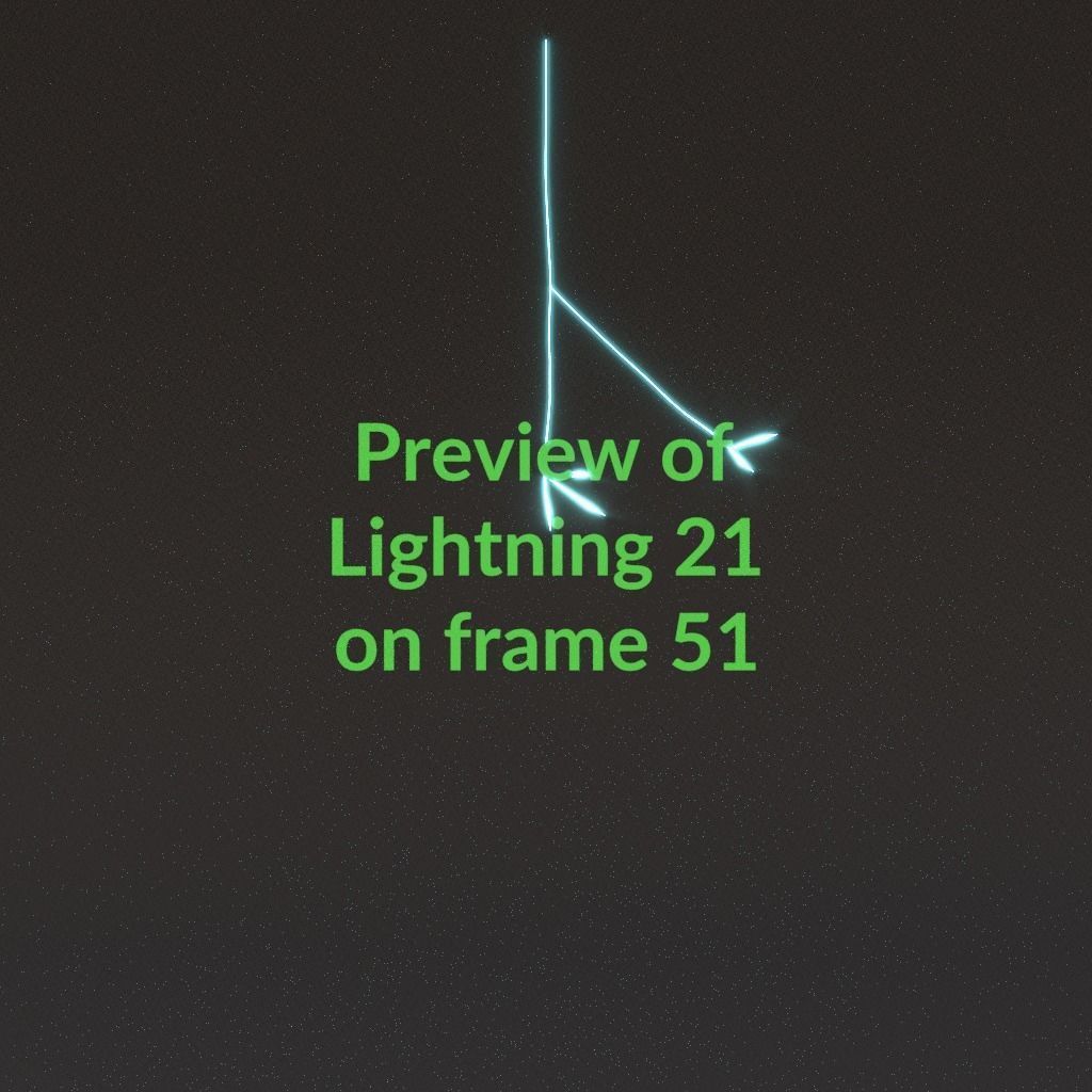 Animated Lightning v21 Low-poly 3D model_5