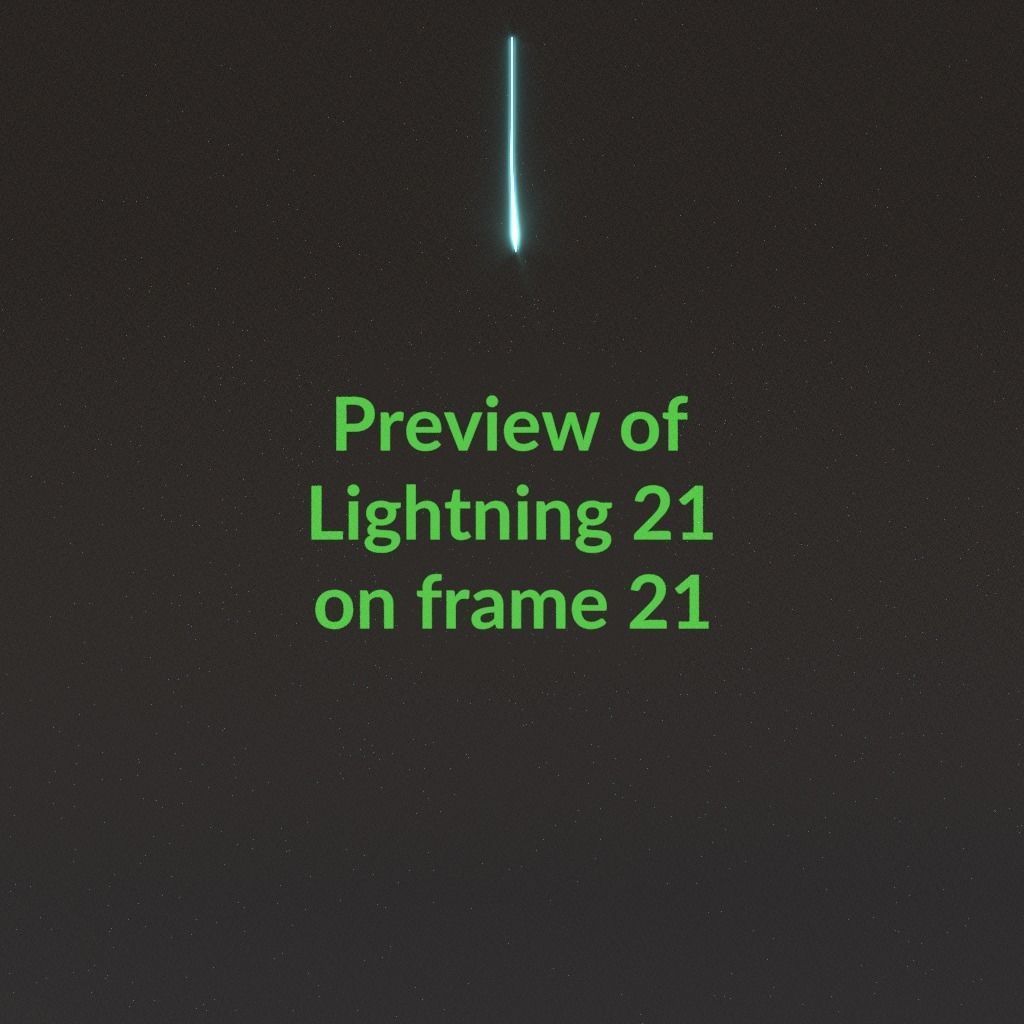 Animated Lightning v21 Low-poly 3D model_2