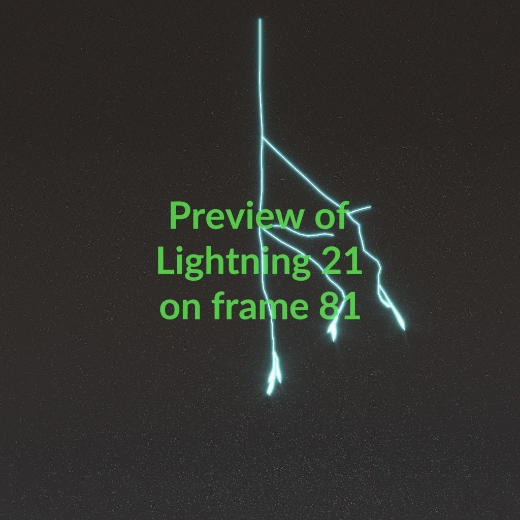 Animated Lightning v21 Low-poly 3D model_8