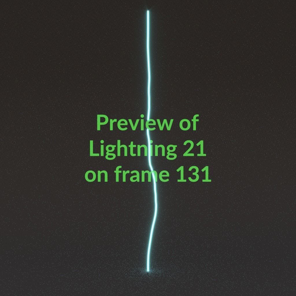 Animated Lightning v21 Low-poly 3D model_13