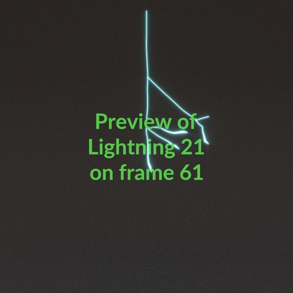 Animated Lightning v21 Low-poly 3D model_6