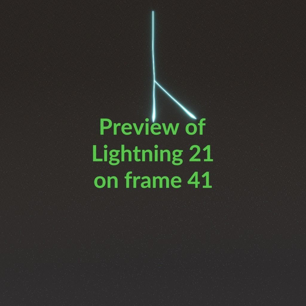 Animated Lightning v21 Low-poly 3D model_4