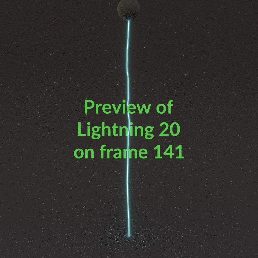 Animated Lightning v20 Low-poly 3D model_14