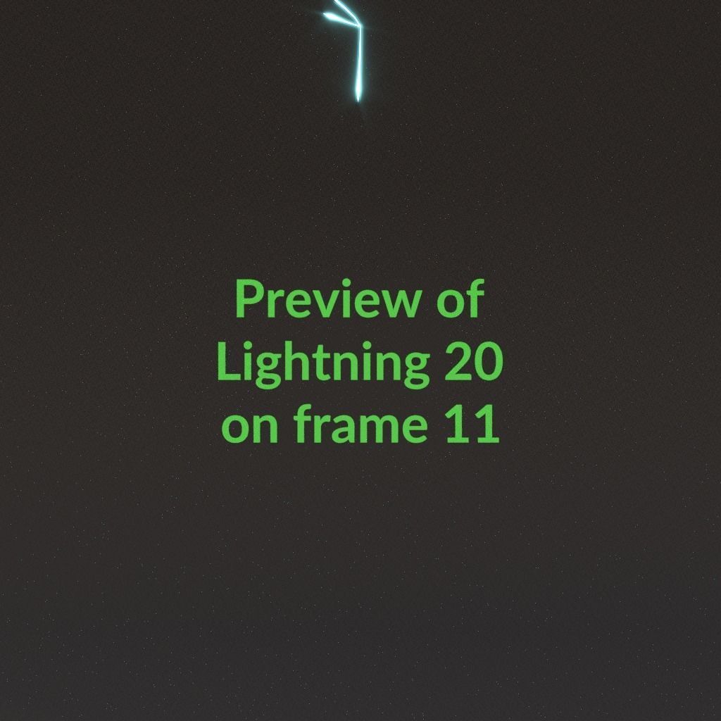 Animated Lightning v20 Low-poly 3D model_1