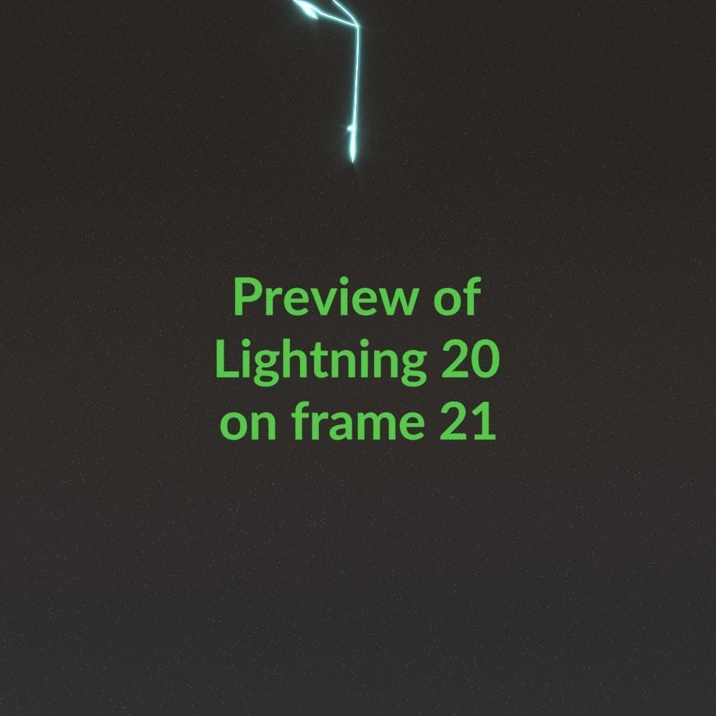 Animated Lightning v20 Low-poly 3D model_2