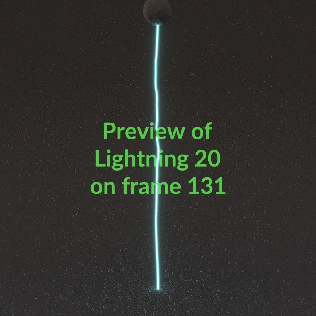 Animated Lightning v20 Low-poly 3D model_13