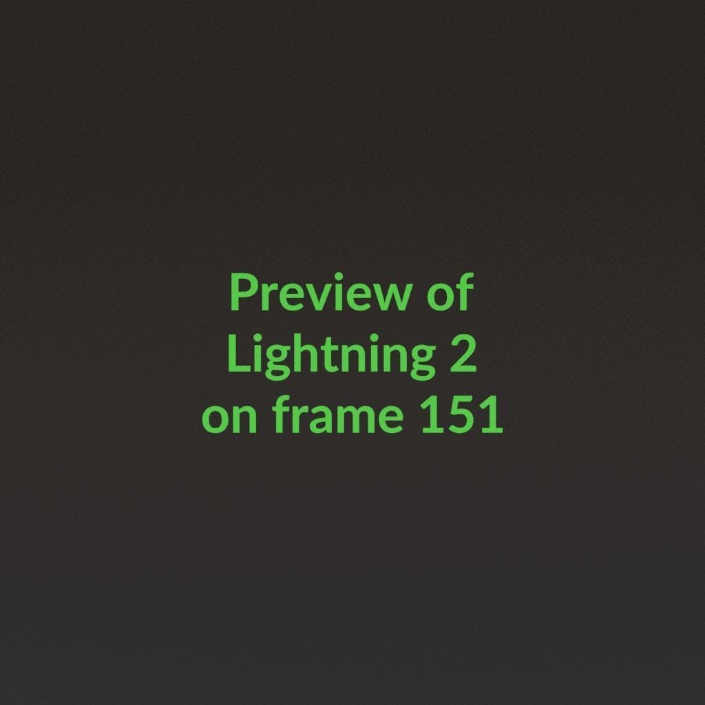Animated Lightning v2 Low-poly 3D model_15