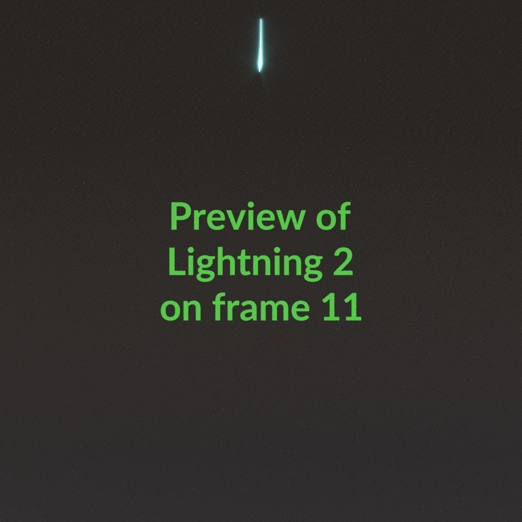 Animated Lightning v2 Low-poly 3D model_1