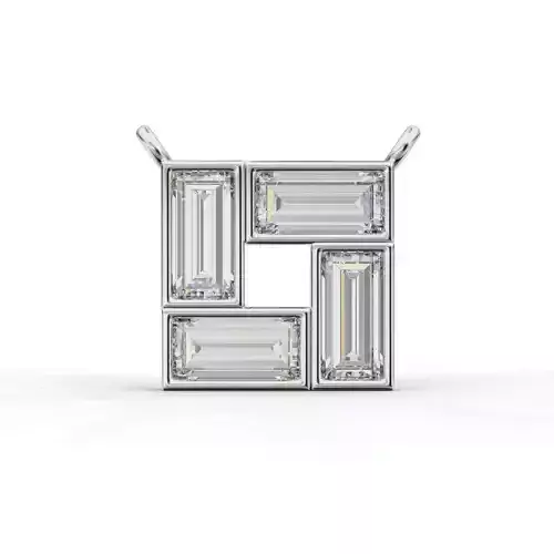 Pendant-Necklace Baguette 19 3D print model