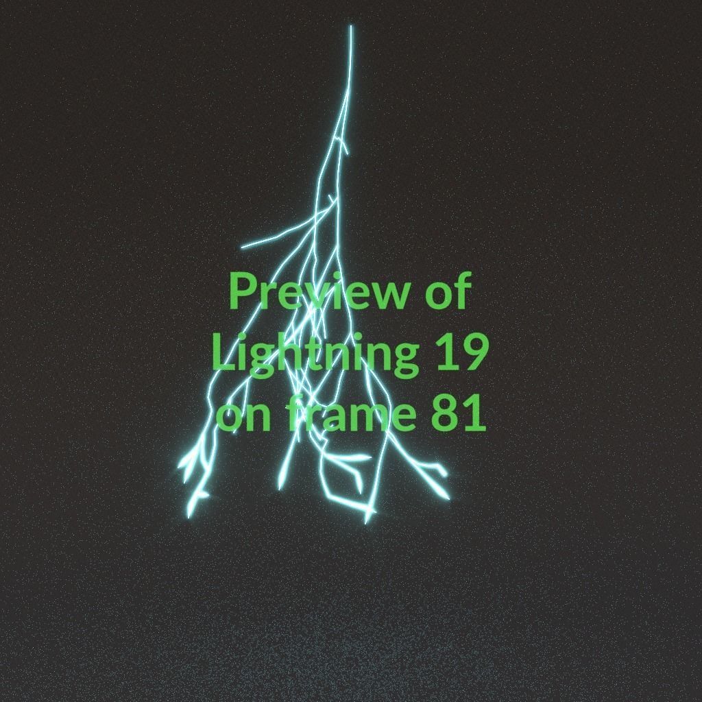 Animated Lightning v19 Low-poly 3D model_8