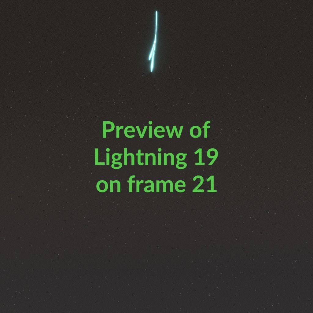 Animated Lightning v19 Low-poly 3D model_2