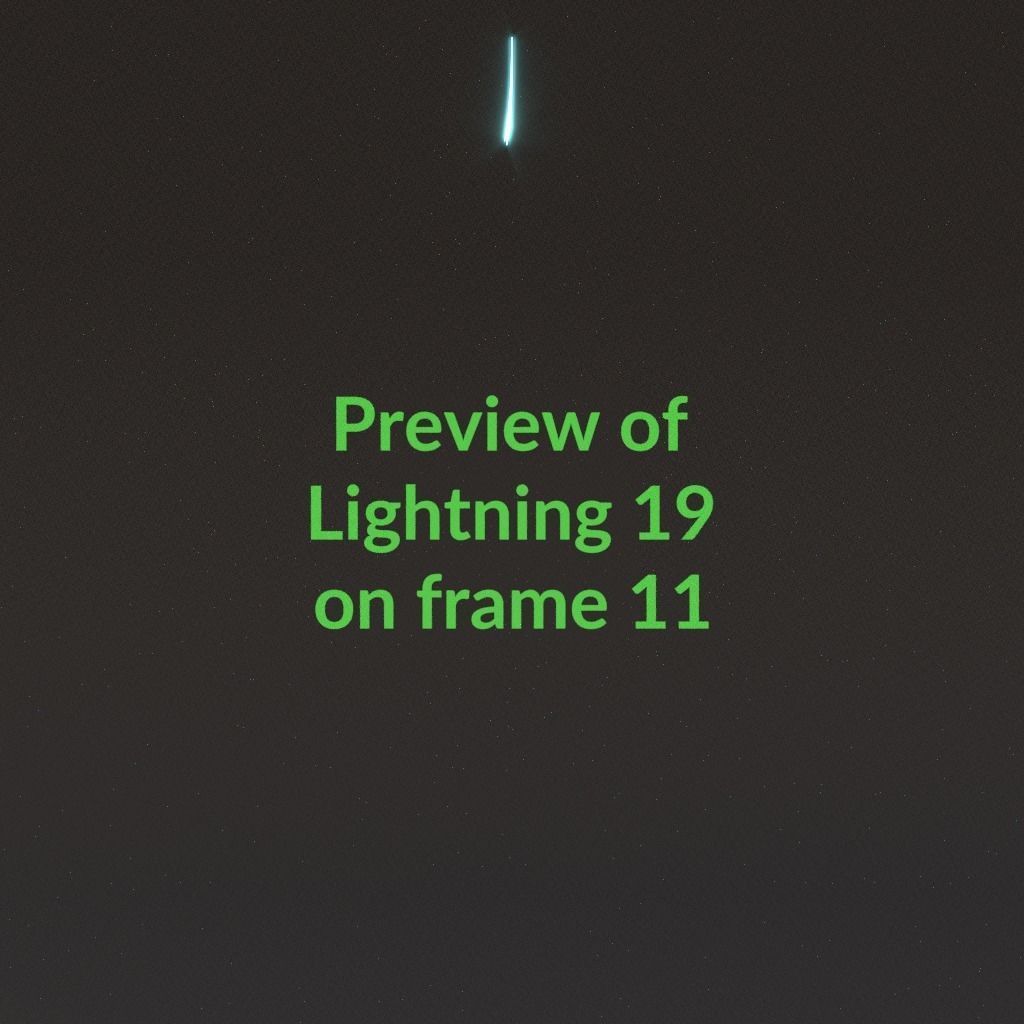 Animated Lightning v19 Low-poly 3D model_1