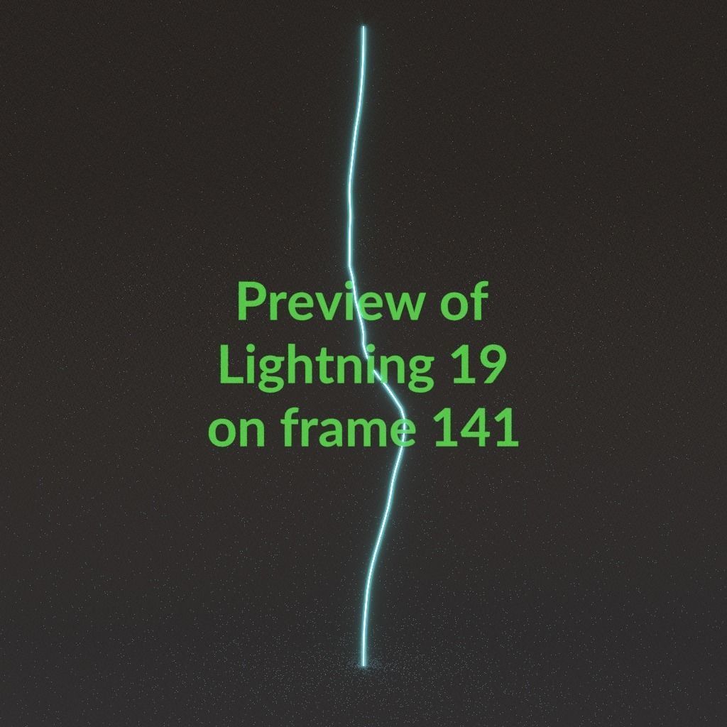 Animated Lightning v19 Low-poly 3D model_14