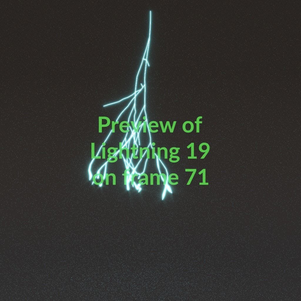 Animated Lightning v19 Low-poly 3D model_7
