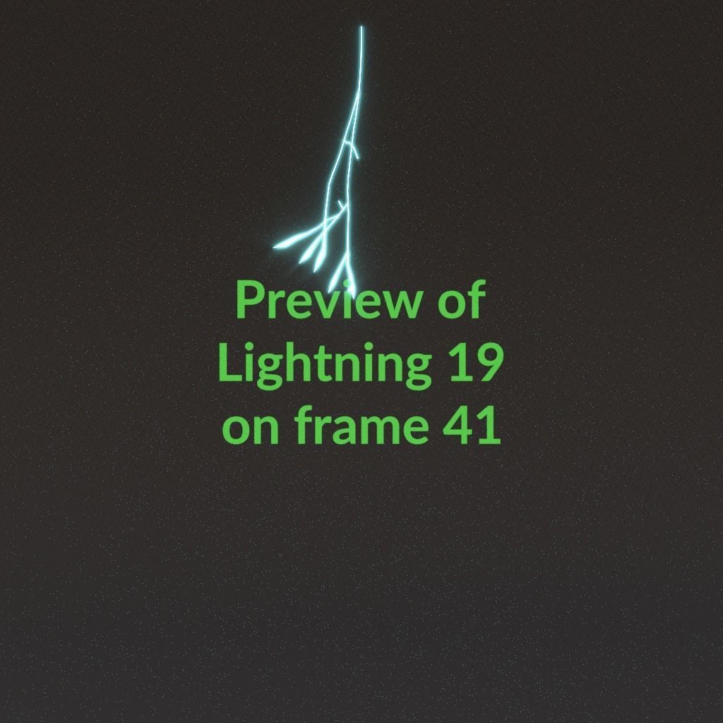 Animated Lightning v19 Low-poly 3D model_4