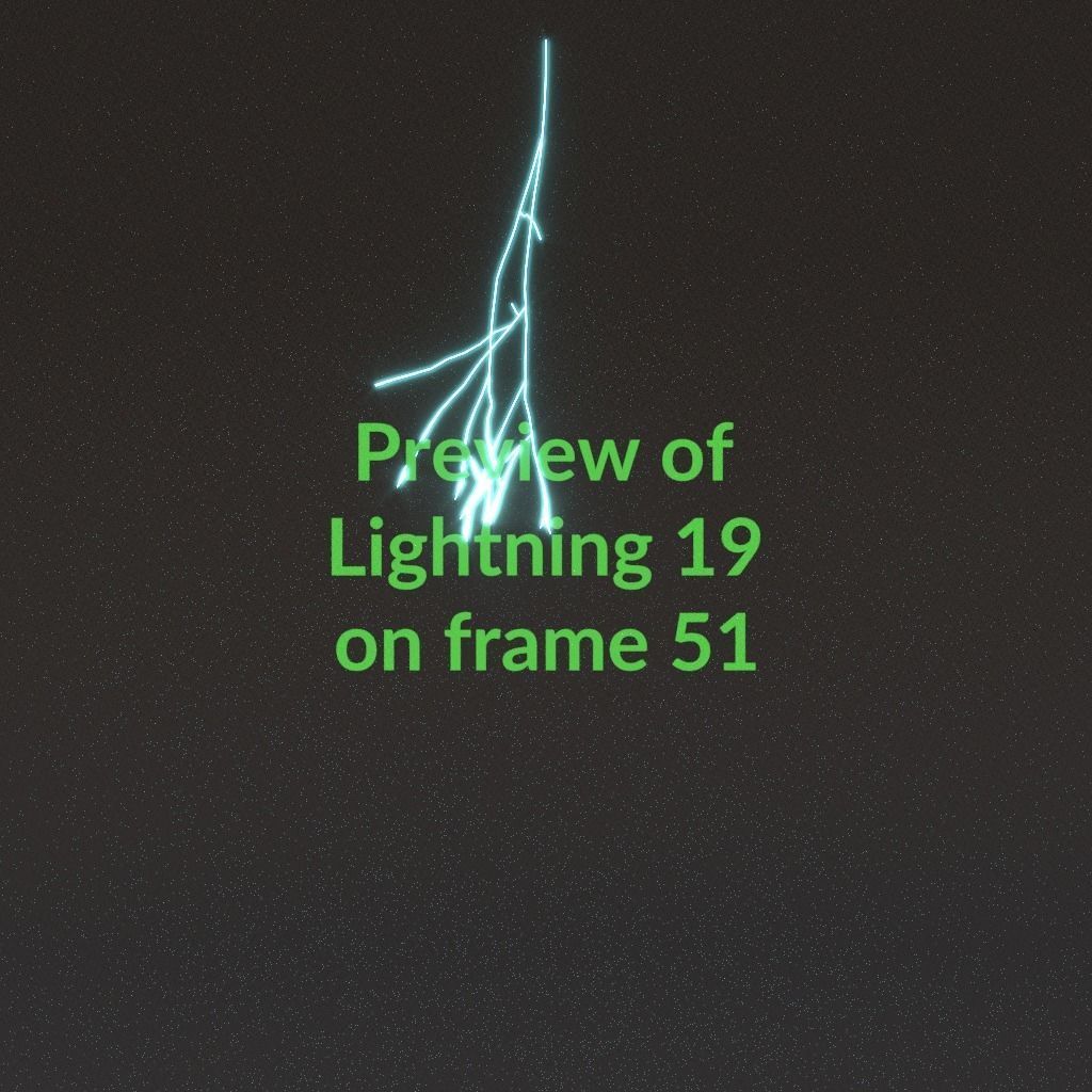 Animated Lightning v19 Low-poly 3D model_5