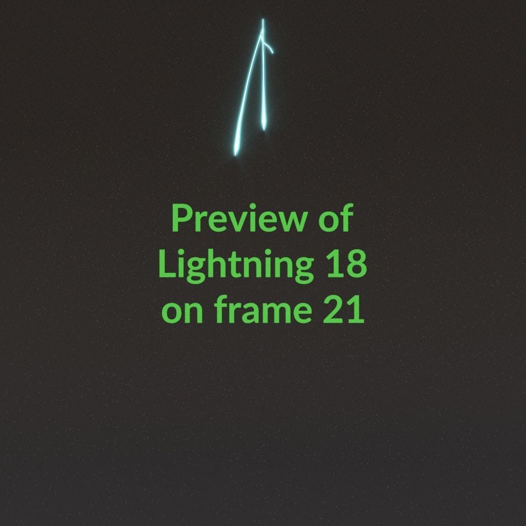 Animated Lightning v18 Low-poly 3D model_2