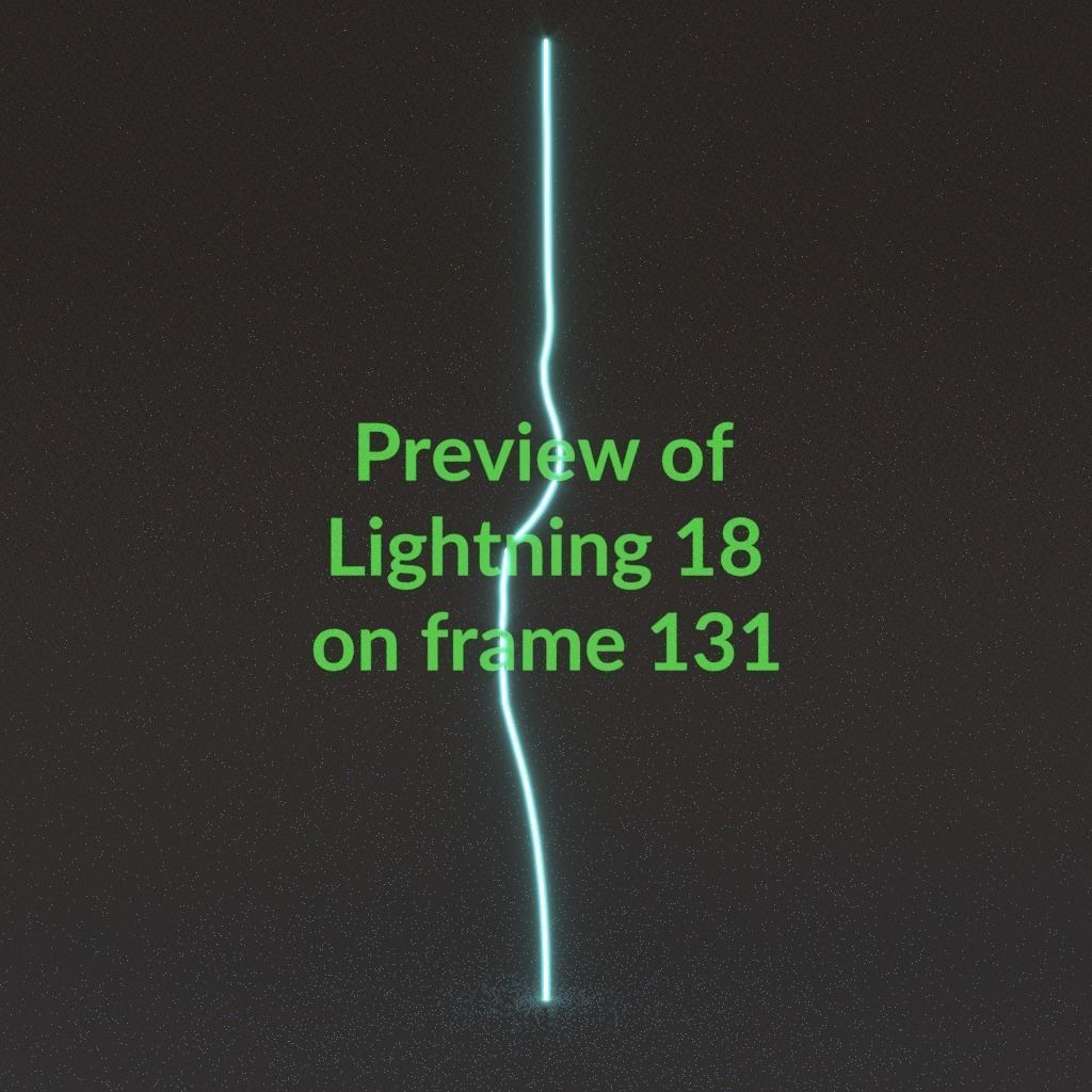 Animated Lightning v18 Low-poly 3D model_13