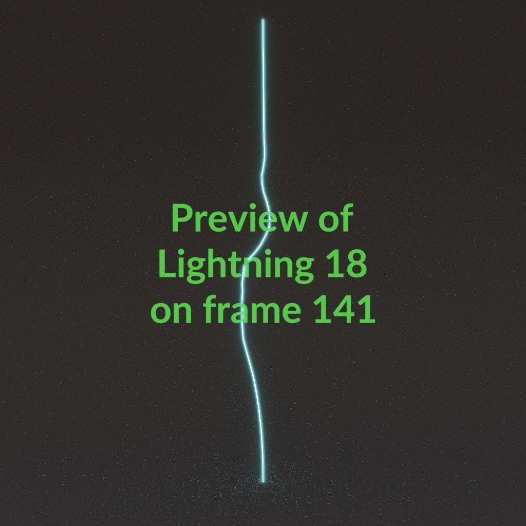 Animated Lightning v18 Low-poly 3D model_14