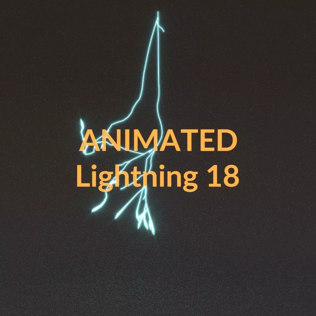 Animated Lightning v18 Low-poly 3D model_0