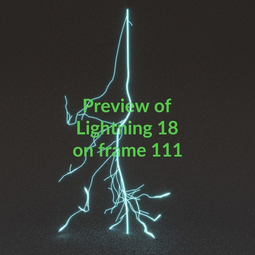 Animated Lightning v18 Low-poly 3D model_11