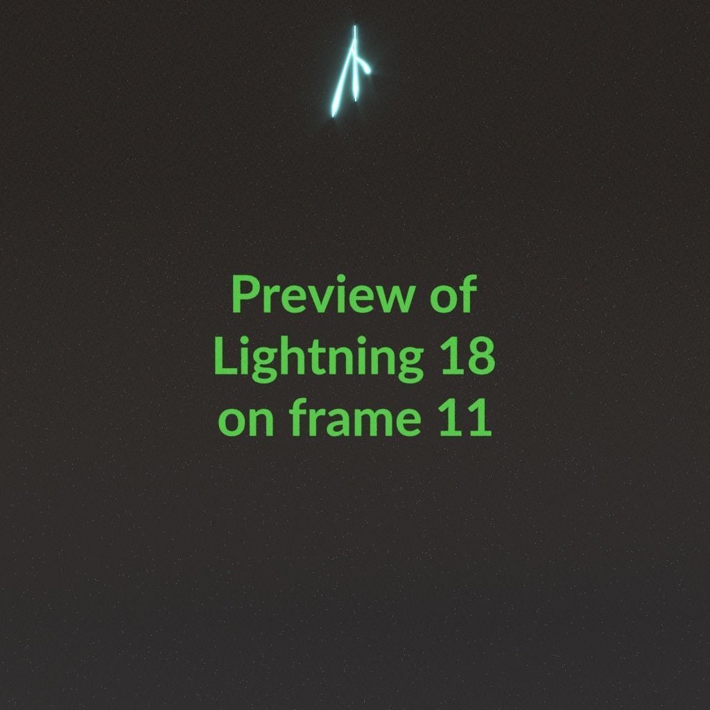 Animated Lightning v18 Low-poly 3D model_1