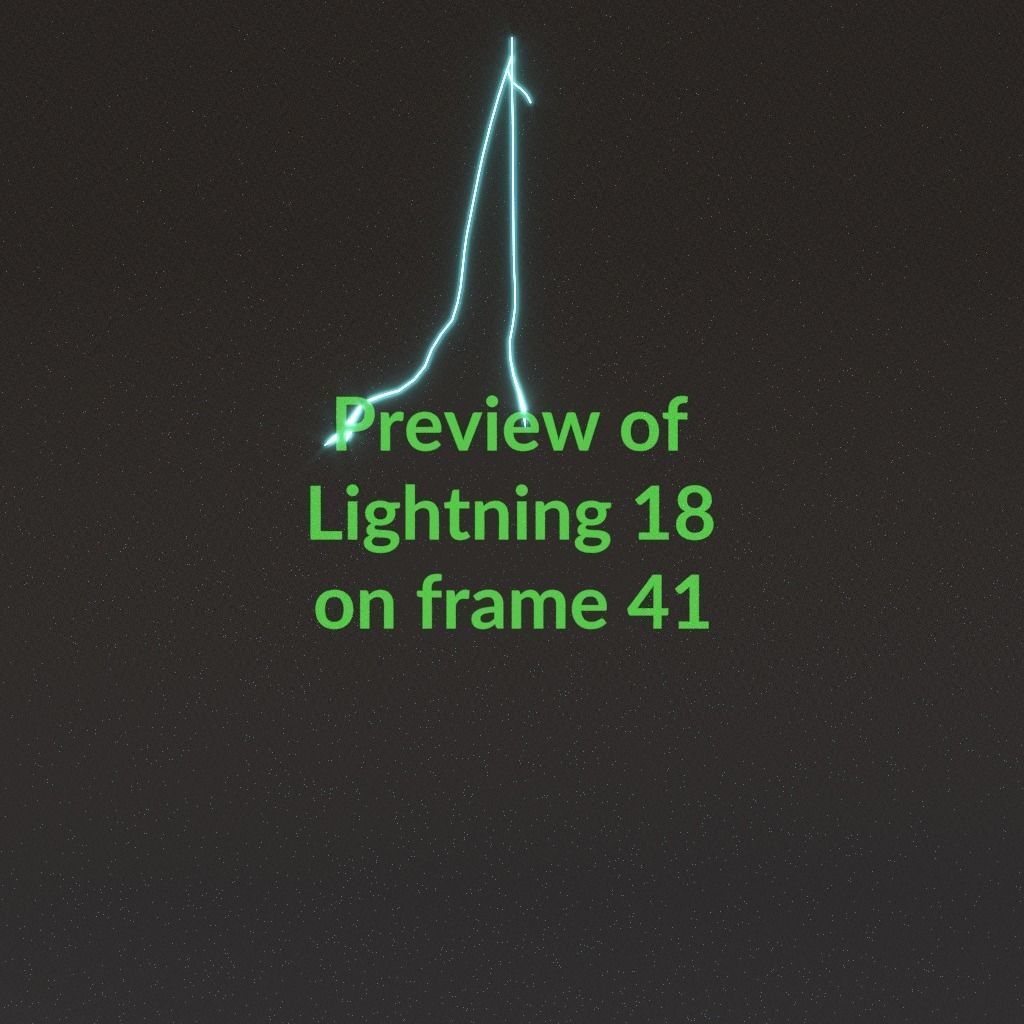 Animated Lightning v18 Low-poly 3D model_4