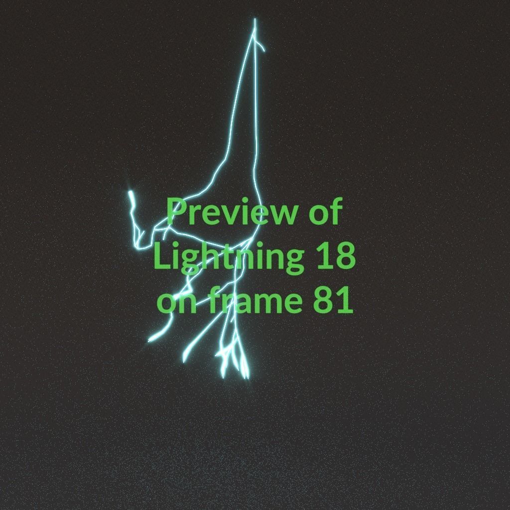 Animated Lightning v18 Low-poly 3D model_8