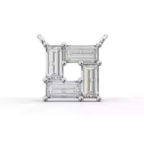 Pendant-Necklace Baguette 20 3D print model