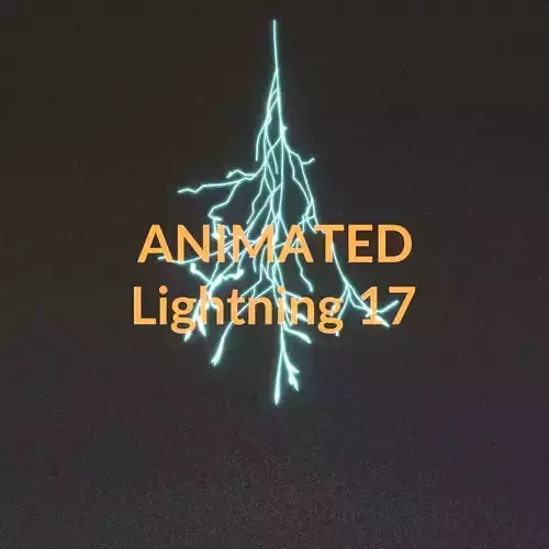 Animated Lightning v17 Low-poly 3D model