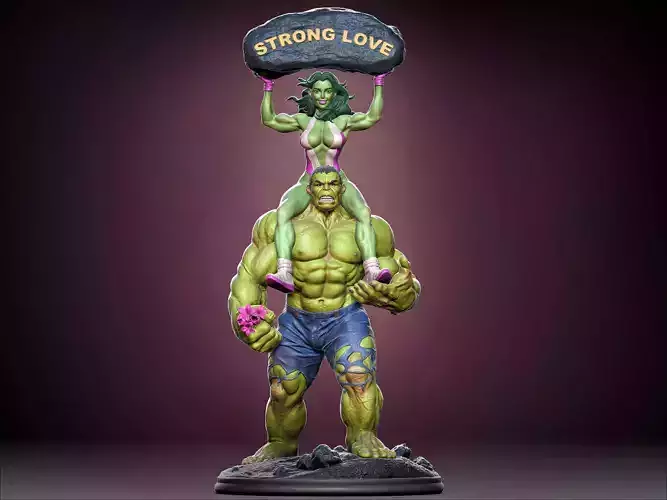 Hulk with She-hulk 