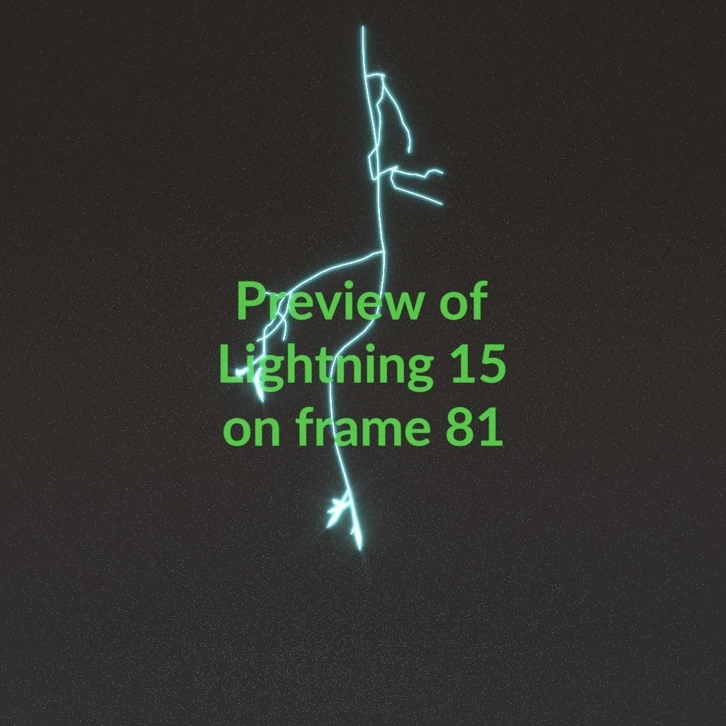 Animated Lightning v15 Low-poly 3D model_8