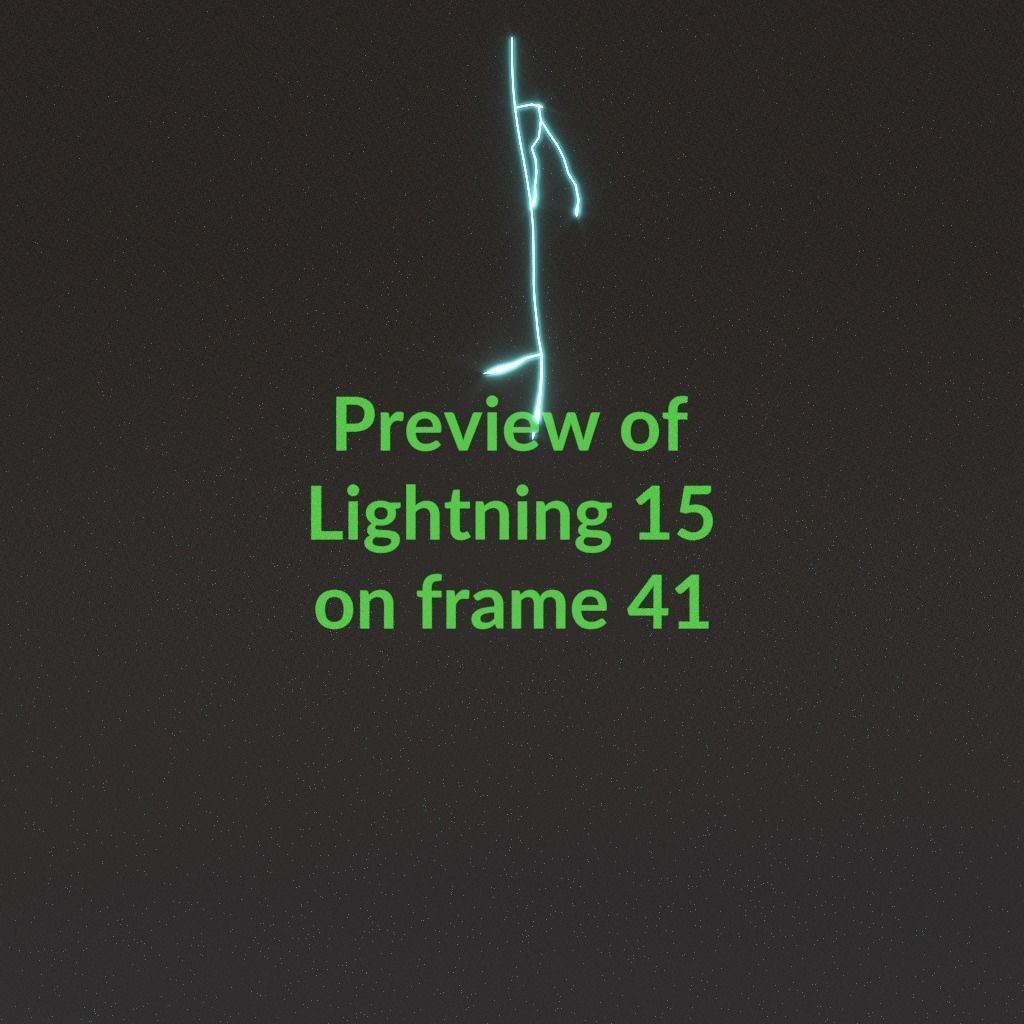 Animated Lightning v15 Low-poly 3D model_4