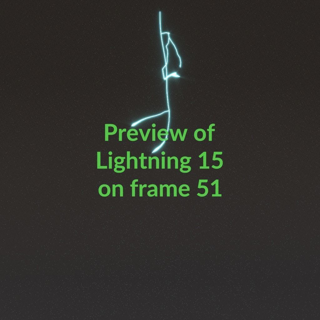 Animated Lightning v15 Low-poly 3D model_5