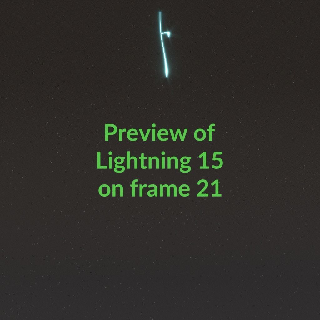 Animated Lightning v15 Low-poly 3D model_2