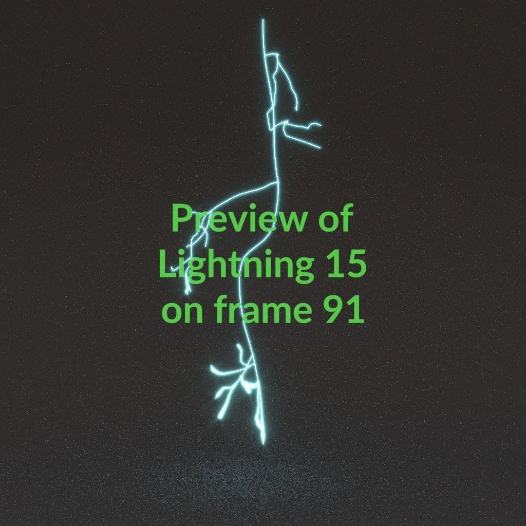 Animated Lightning v15 Low-poly 3D model_9