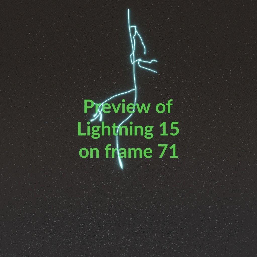 Animated Lightning v15 Low-poly 3D model_7