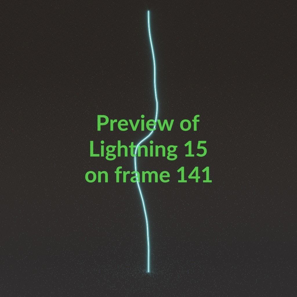 Animated Lightning v15 Low-poly 3D model_14