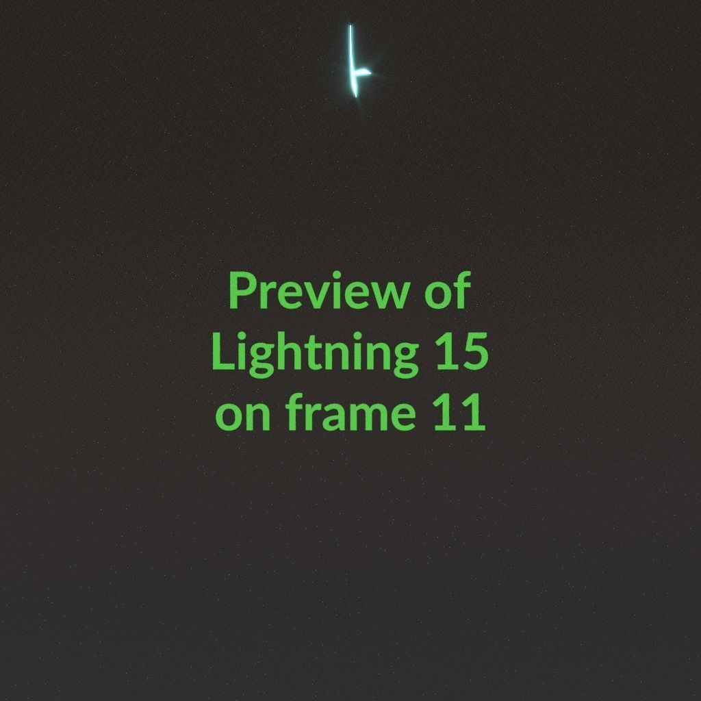 Animated Lightning v15 Low-poly 3D model_1