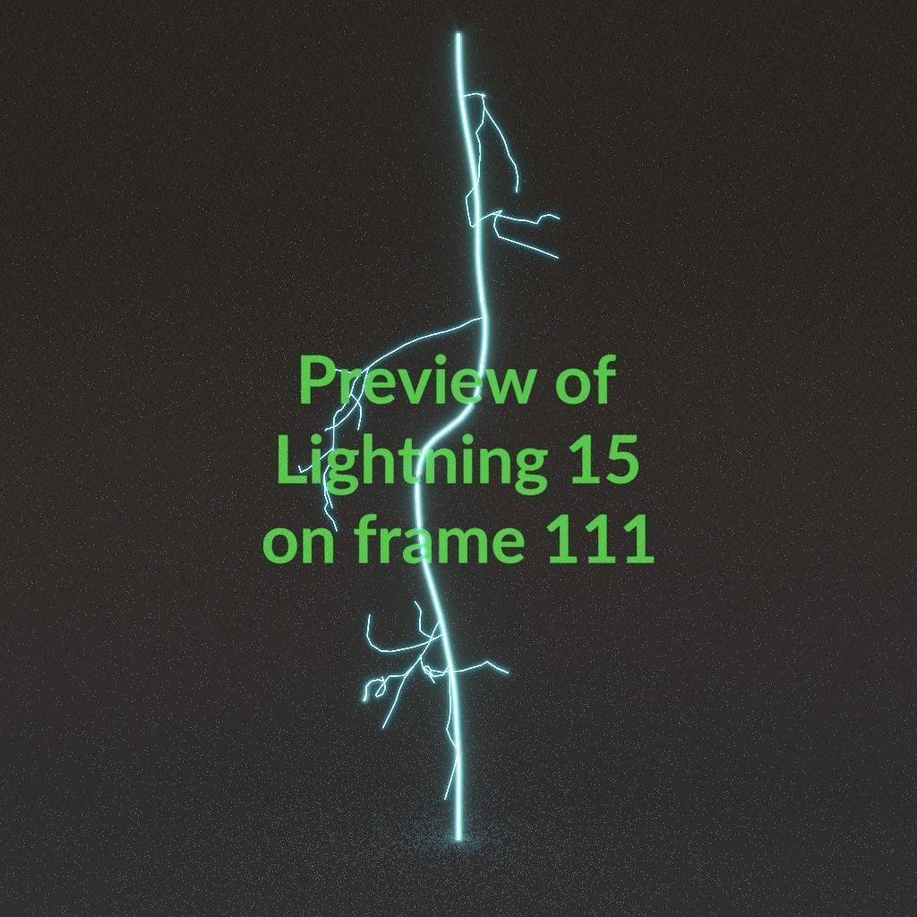Animated Lightning v15 Low-poly 3D model_11