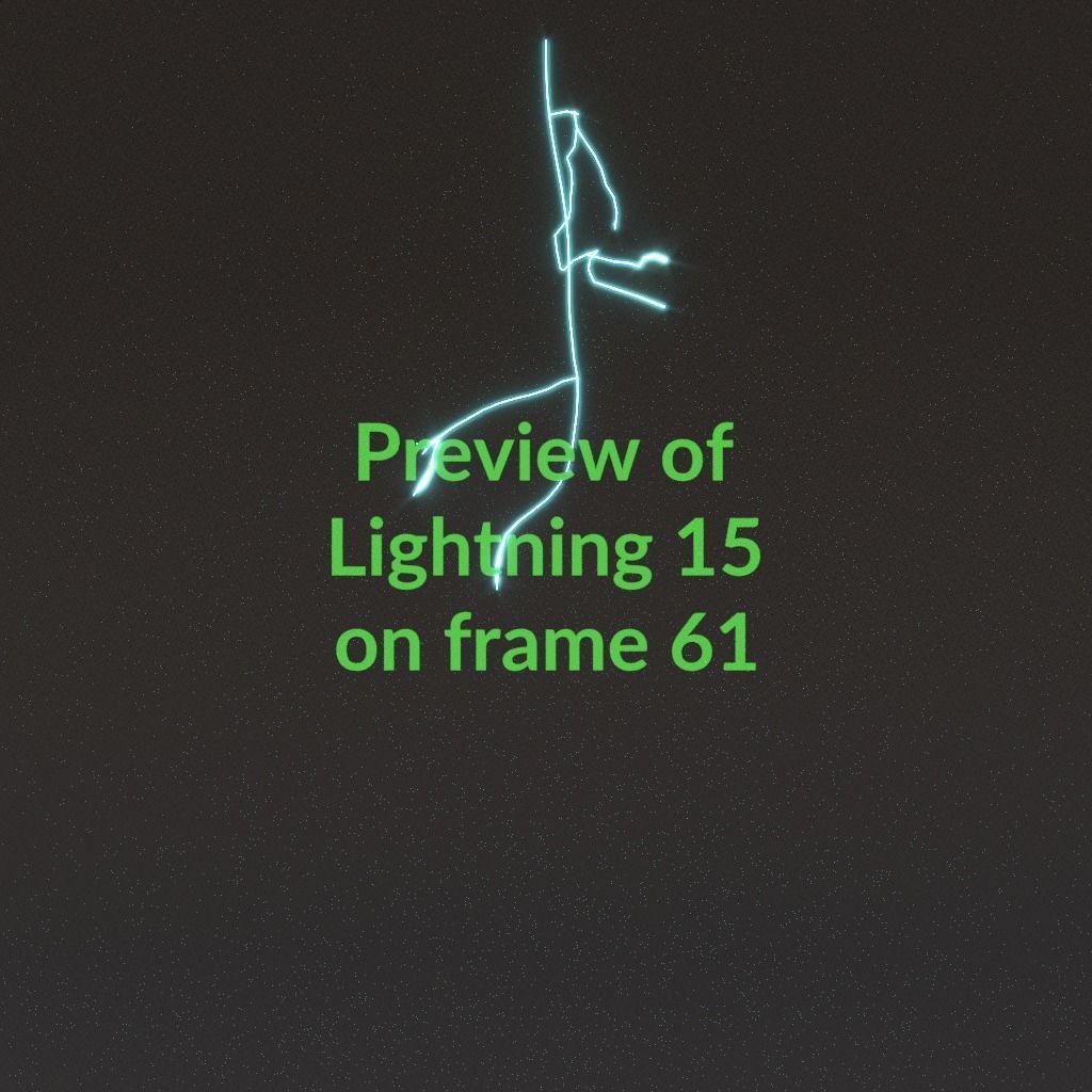 Animated Lightning v15 Low-poly 3D model_6
