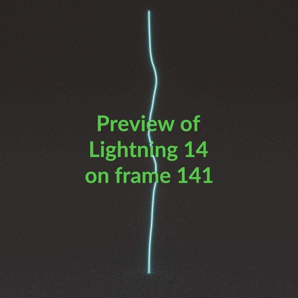 Animated Lightning v14 Low-poly 3D model_14