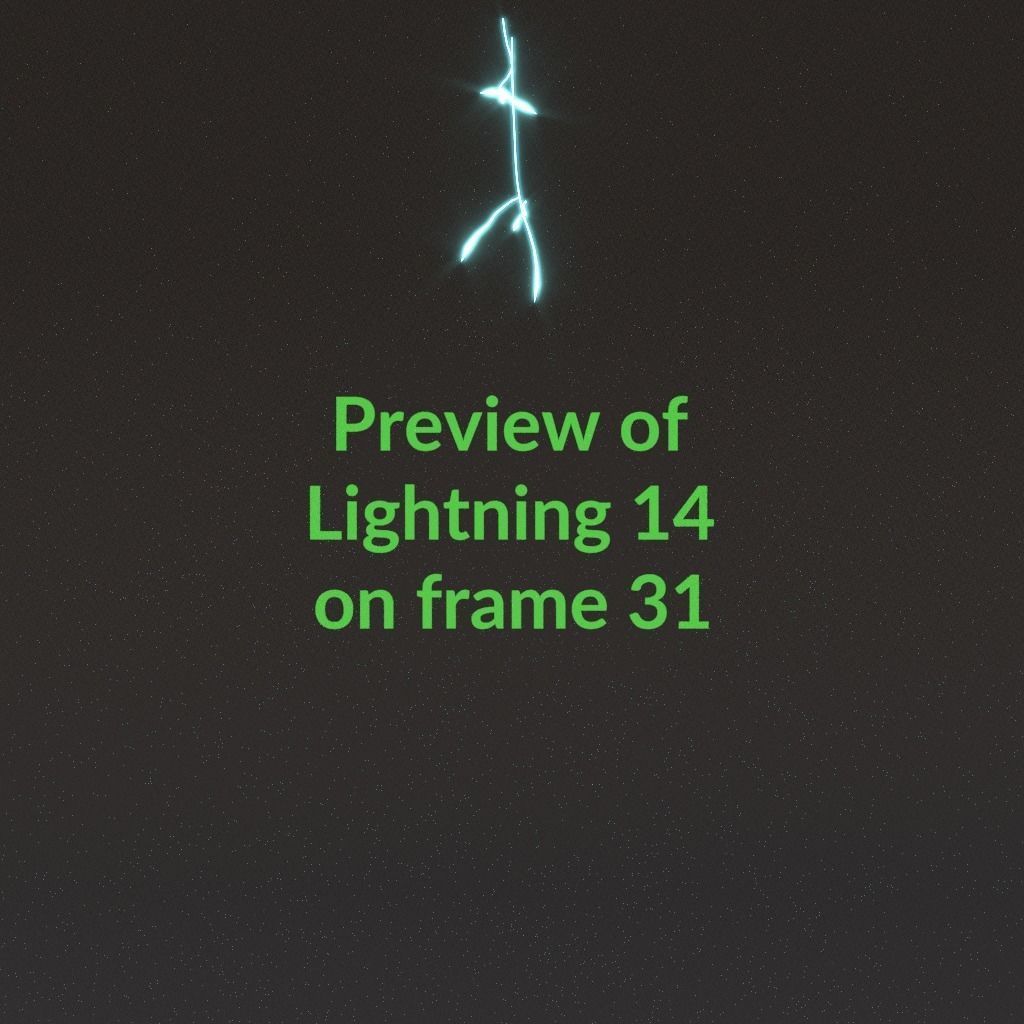 Animated Lightning v14 Low-poly 3D model_3