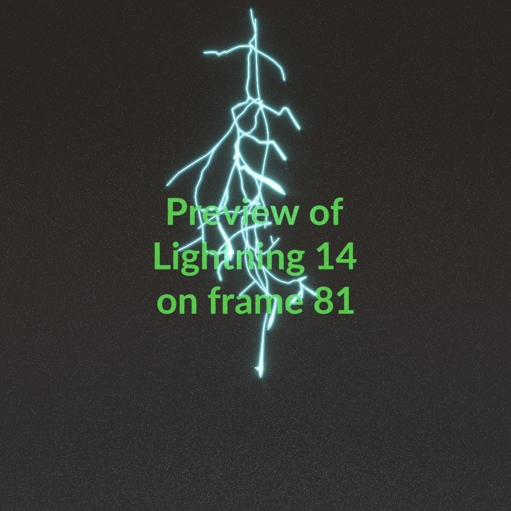 Animated Lightning v14 Low-poly 3D model_8