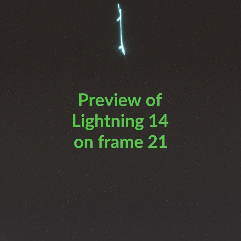 Animated Lightning v14 Low-poly 3D model_2