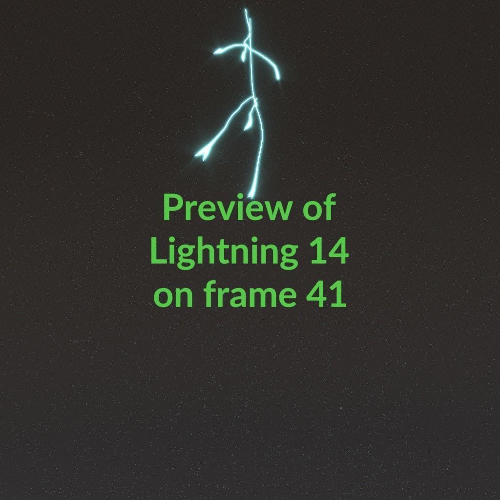 Animated Lightning v14 Low-poly 3D model_4