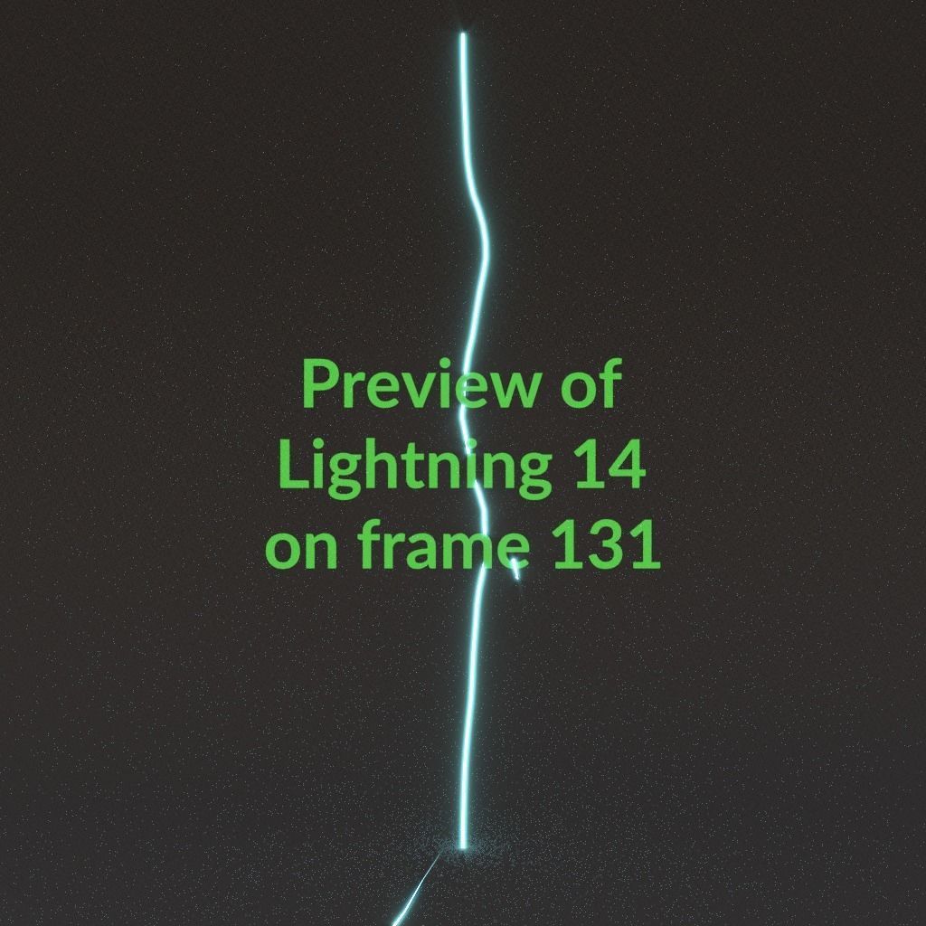 Animated Lightning v14 Low-poly 3D model_13
