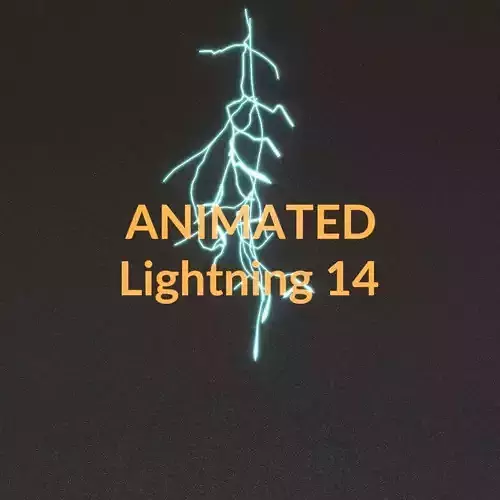 Animated Lightning v14 Low-poly 3D model