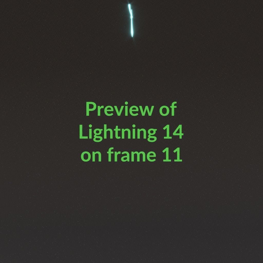 Animated Lightning v14 Low-poly 3D model_1
