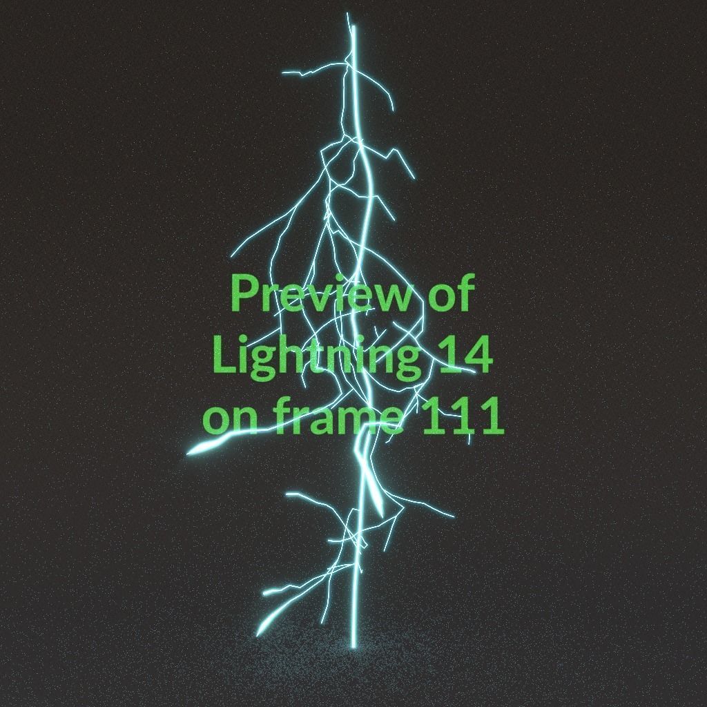 Animated Lightning v14 Low-poly 3D model_11